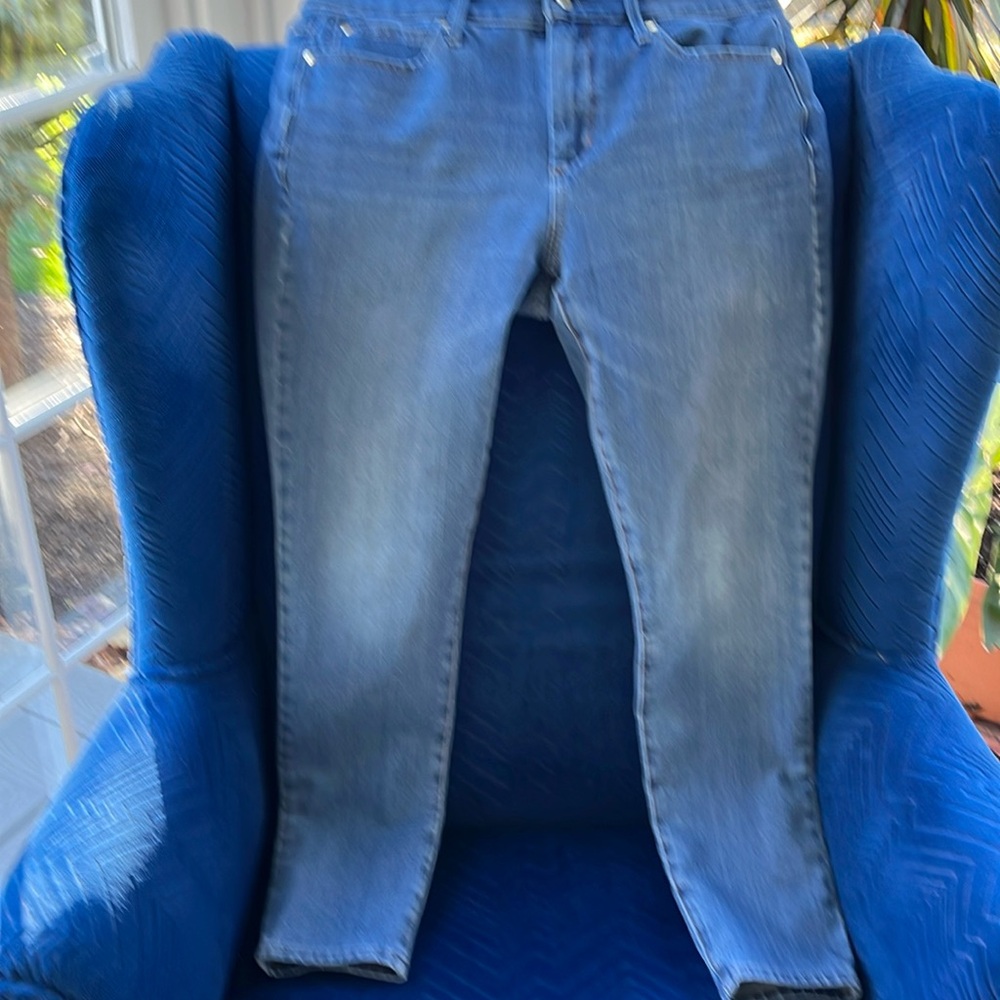 Gap 1969 women’s true skinny washed denim blue jeans 30R